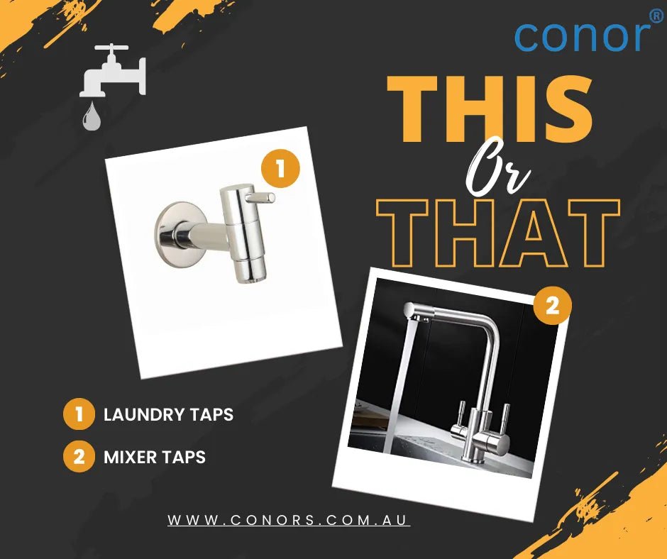 Difference between Laundry taps & Mixer taps