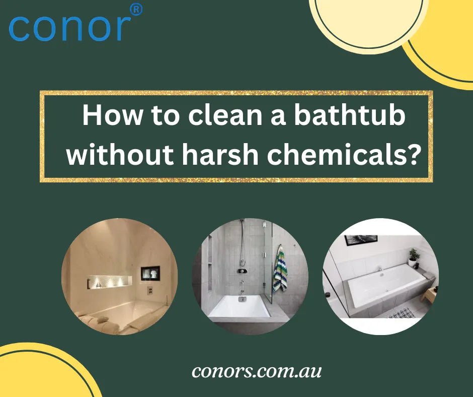 How to clean a bathtub without harsh chemicals?