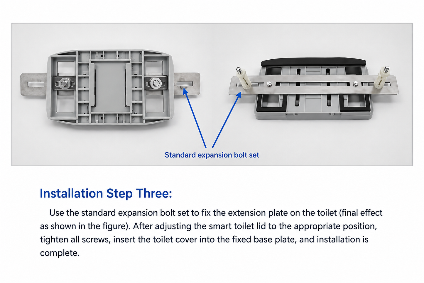 Bidet Seat Extension Bracket