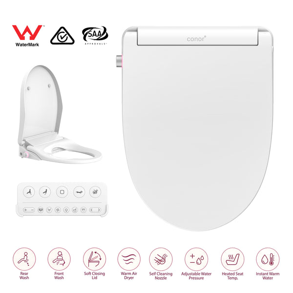 Conor Arista Smart Bidet Seat with Remote Control