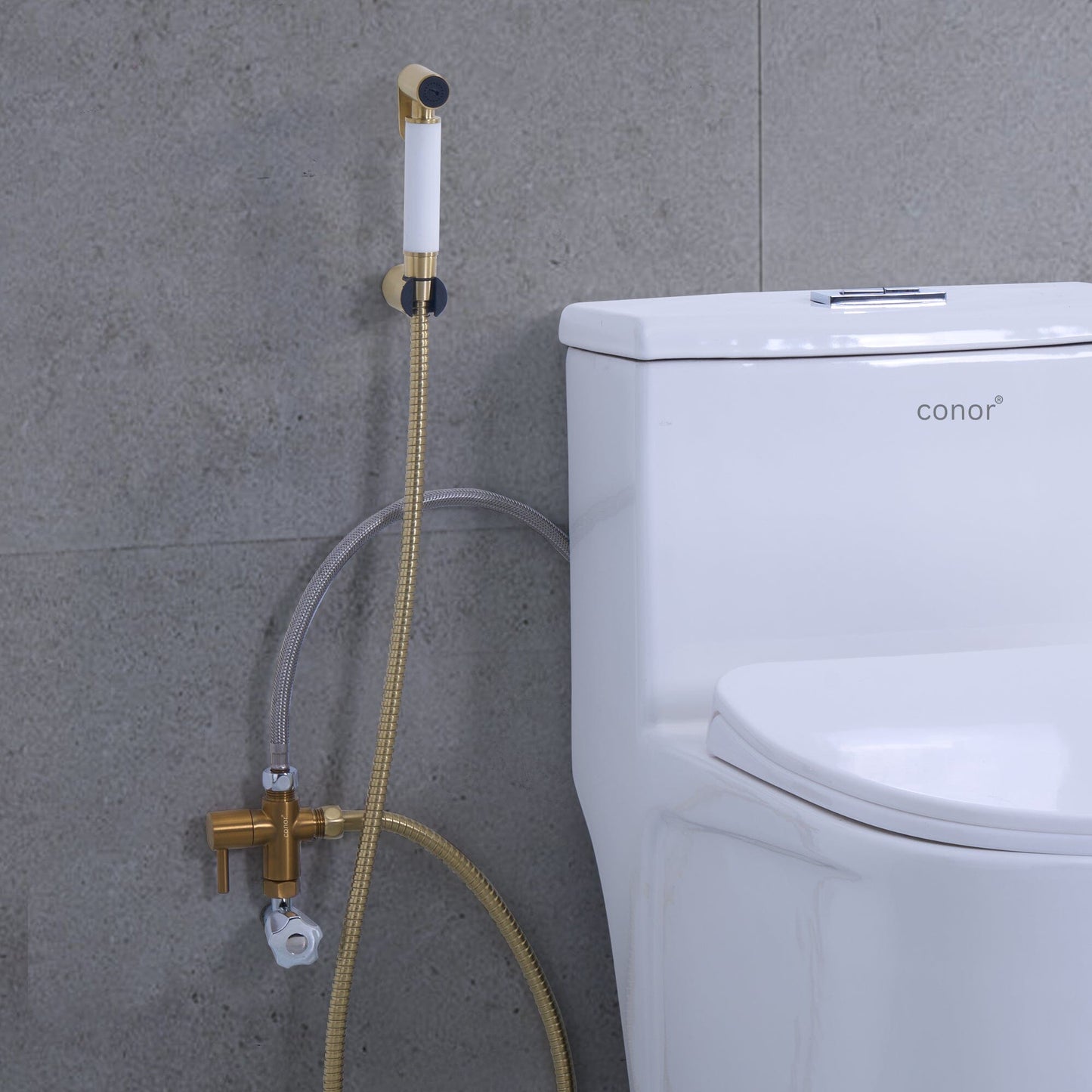 Conor Earth 1.0 Gold Handheld Bidet Spray with Installation Kit conors.com.au