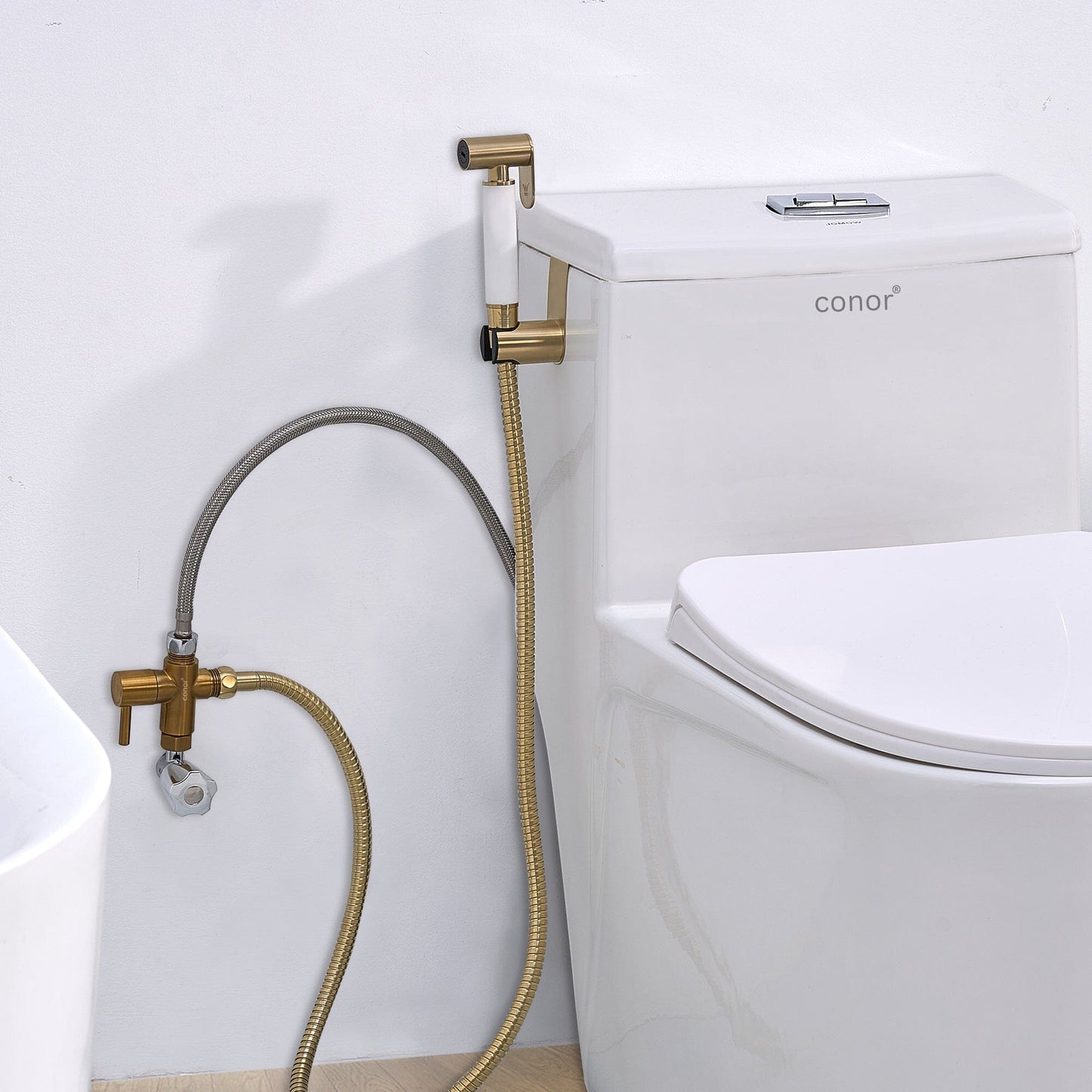 Conor Earth 1.0 Gold Handheld Bidet Spray with Installation Kit conors.com.au