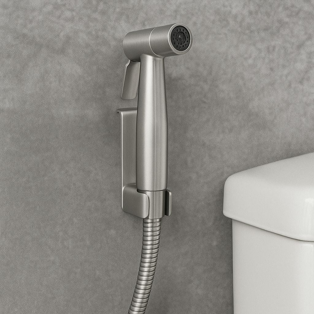 Conor Ember 1.0 Silver Handheld Bidet Spray with Installation Kit conors.com.au