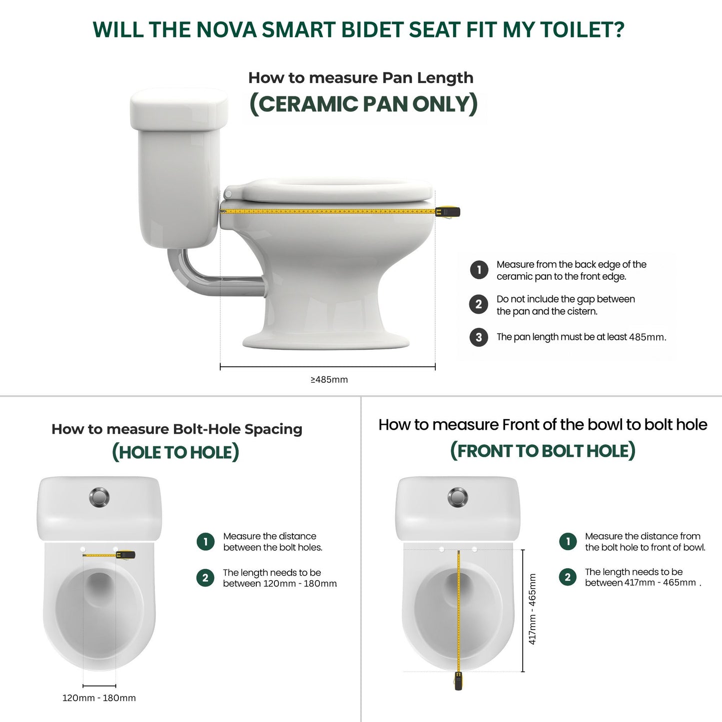Conor Nova Remote Control Bidet Seat Conor