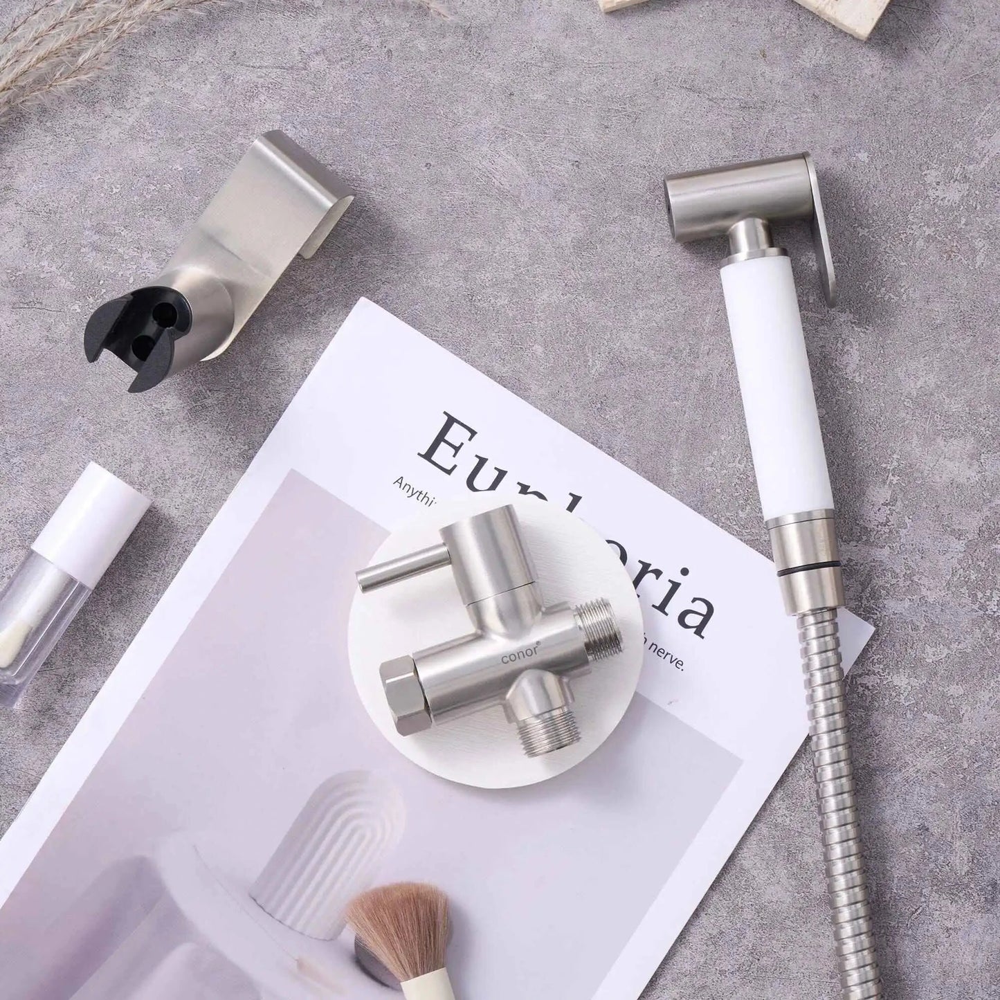 Conor Premium White Handheld Bidet Spray with Installation Kit conors.com.au