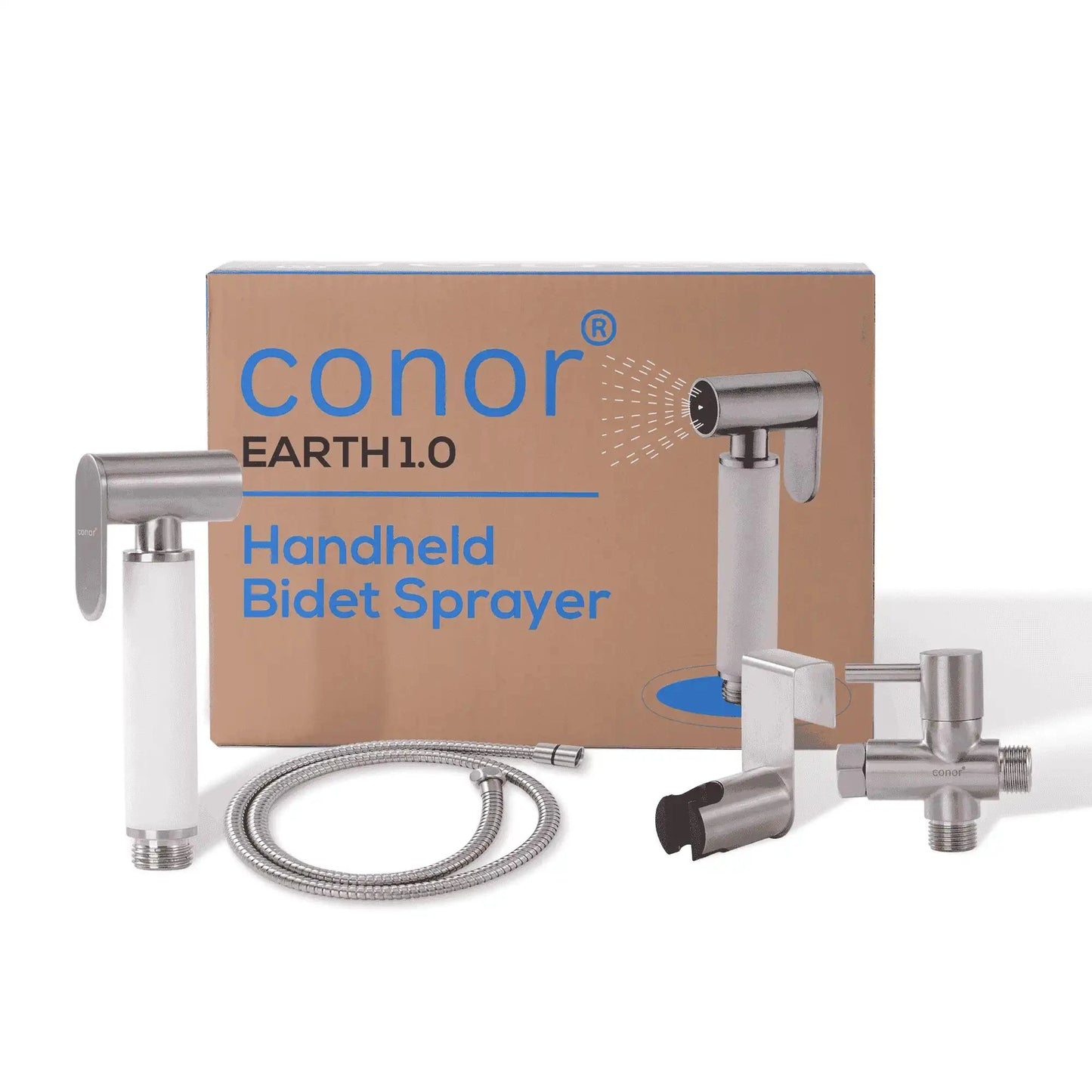 Conor Premium White Handheld Bidet Spray with Installation Kit conors.com.au