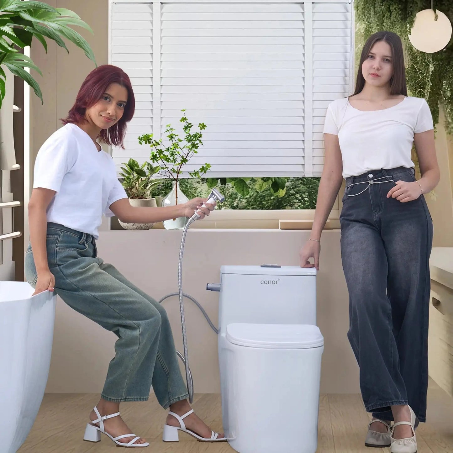 Conor Premium White Handheld Bidet Spray with Installation Kit conors.com.au