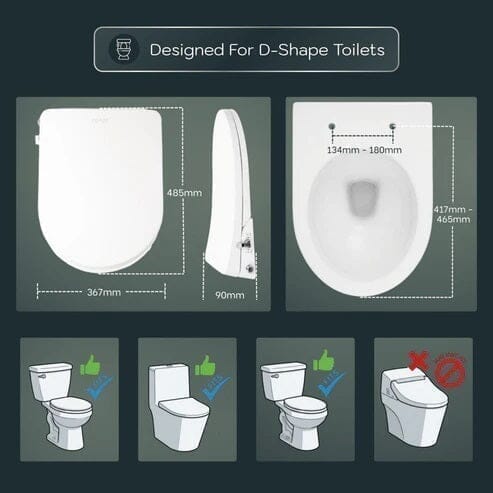 D Shape Bidet Seats in Australia: Non-Electric Toilet Seats Complete Buying Guide (2026)