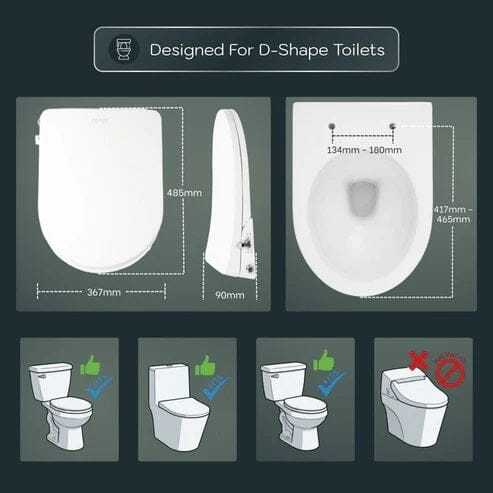 D Shape Bidet Seats in Australia: Non-Electric Toilet Seats Complete Buying Guide (2026)