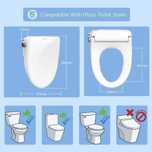 D-Shape Electric Bidet Seat Australia: Fit, Measurements & Side-Panel Buying Guide