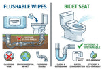 Flushable Wipes vs Bidet Seat: What Should Go Down the Toilet?