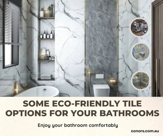 What are some eco-friendly tile options for your bathrooms?