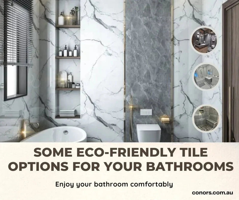 What are some eco-friendly tile options for your bathrooms?