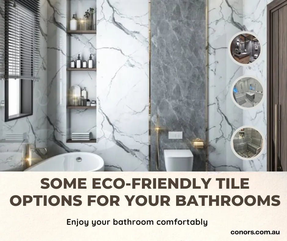 What are some eco-friendly tile options for your bathrooms?