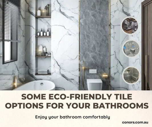 What are some eco-friendly tile options for your bathrooms?