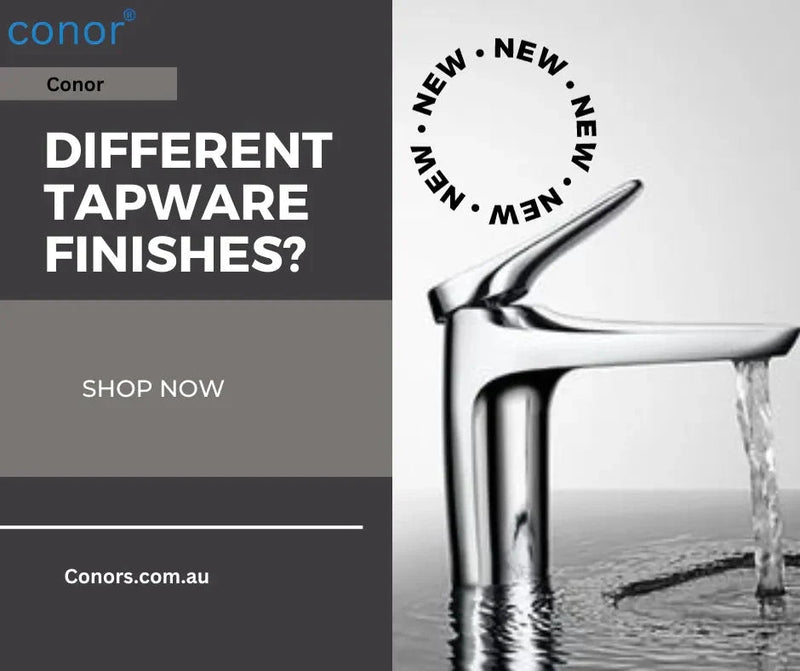 What are the pros and cons of different tapware finishes?
