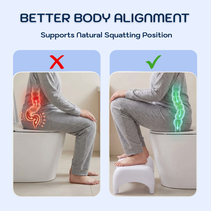 Conor Eco Toilet Foot Stool with Ergonomic Modern Design White