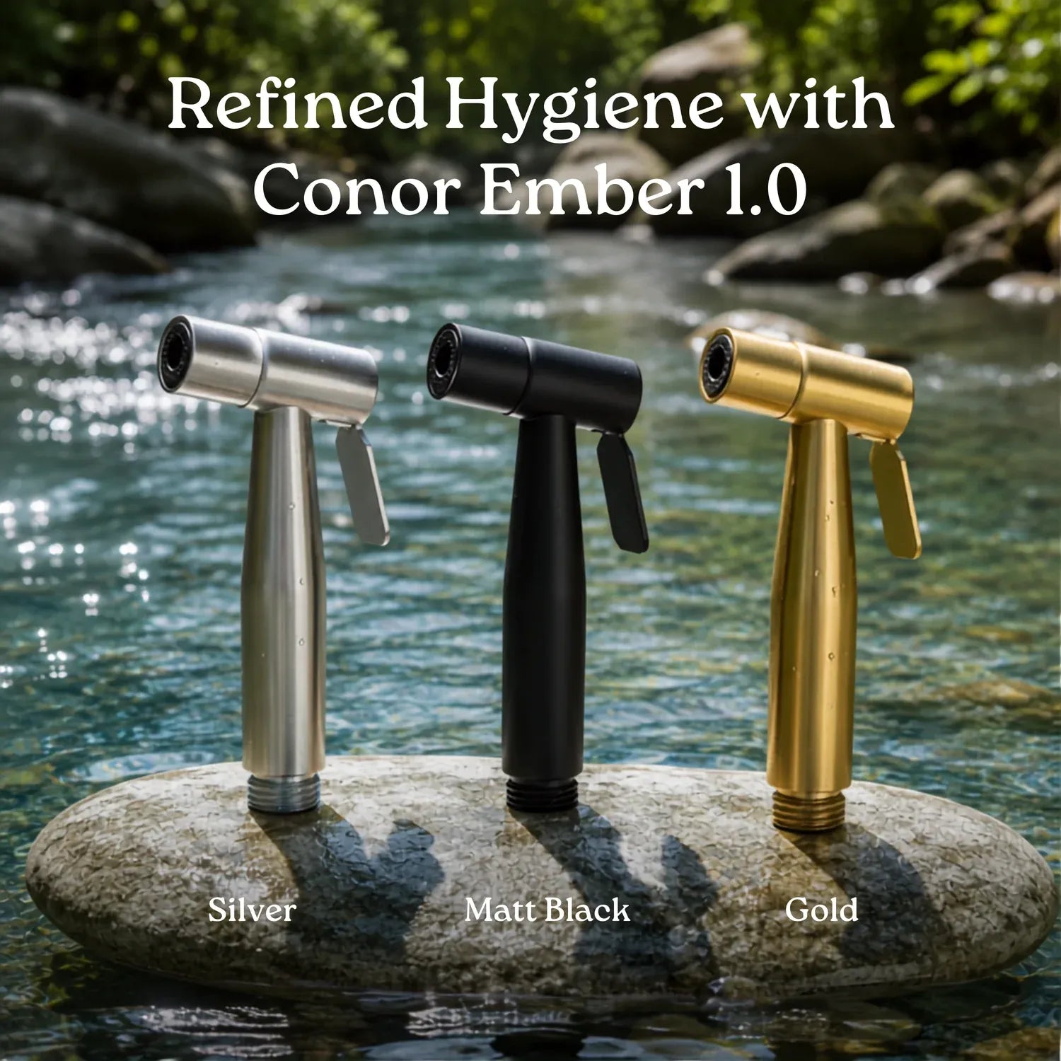 Conor Ember Silver Handheld Bidet Spray