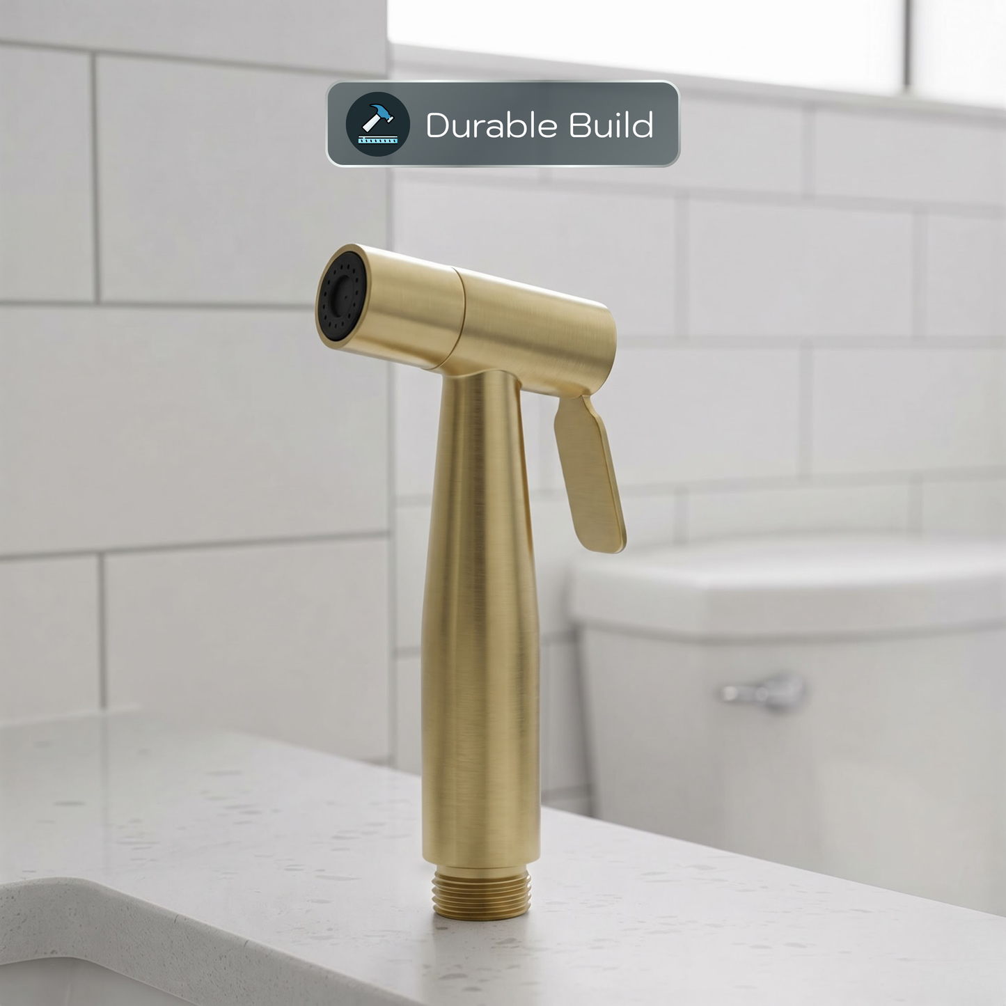 Conor Ember Gold Handheld Bidet Spray with Installation Kit