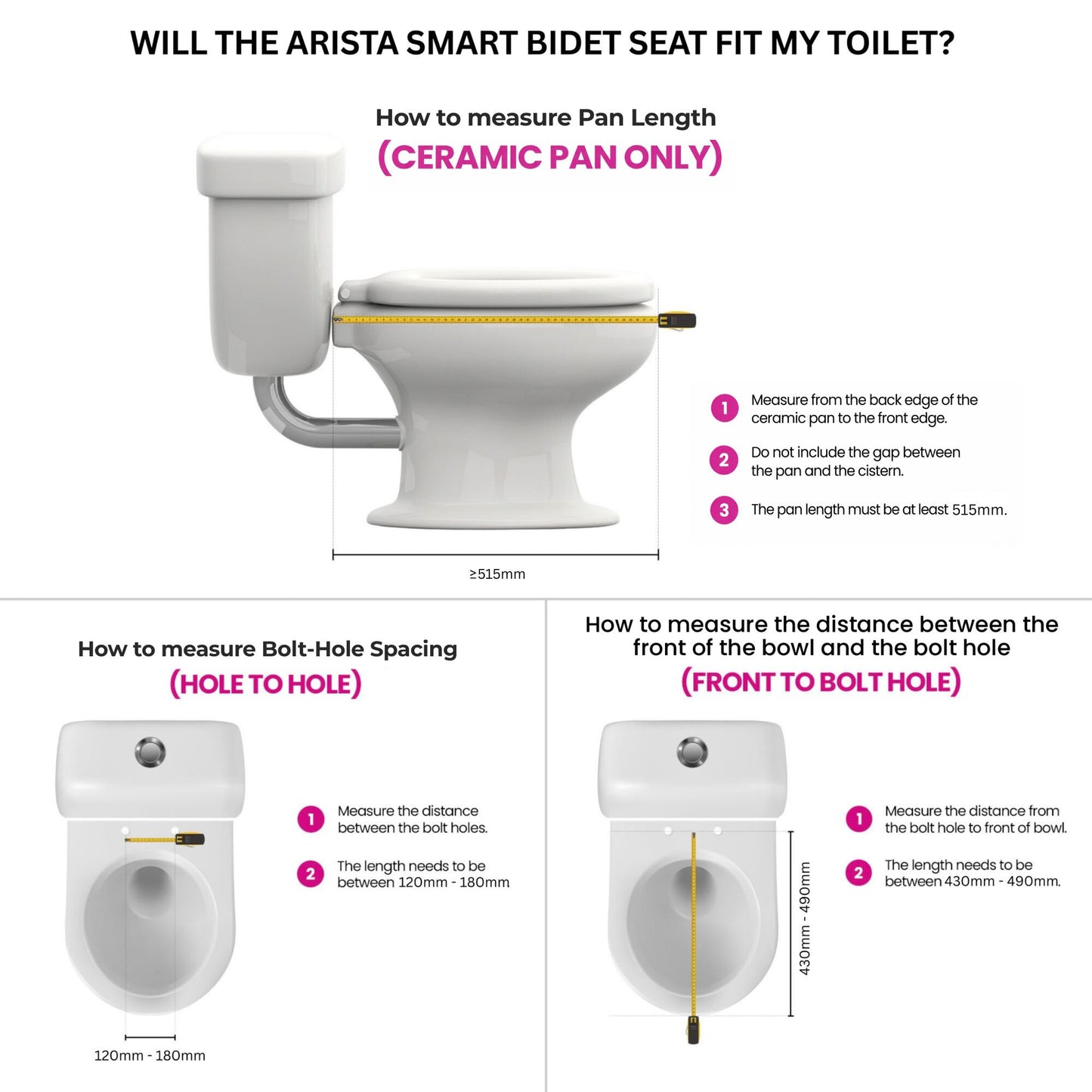 Conor Arista Auto Open Close Bidet Seat Conor 