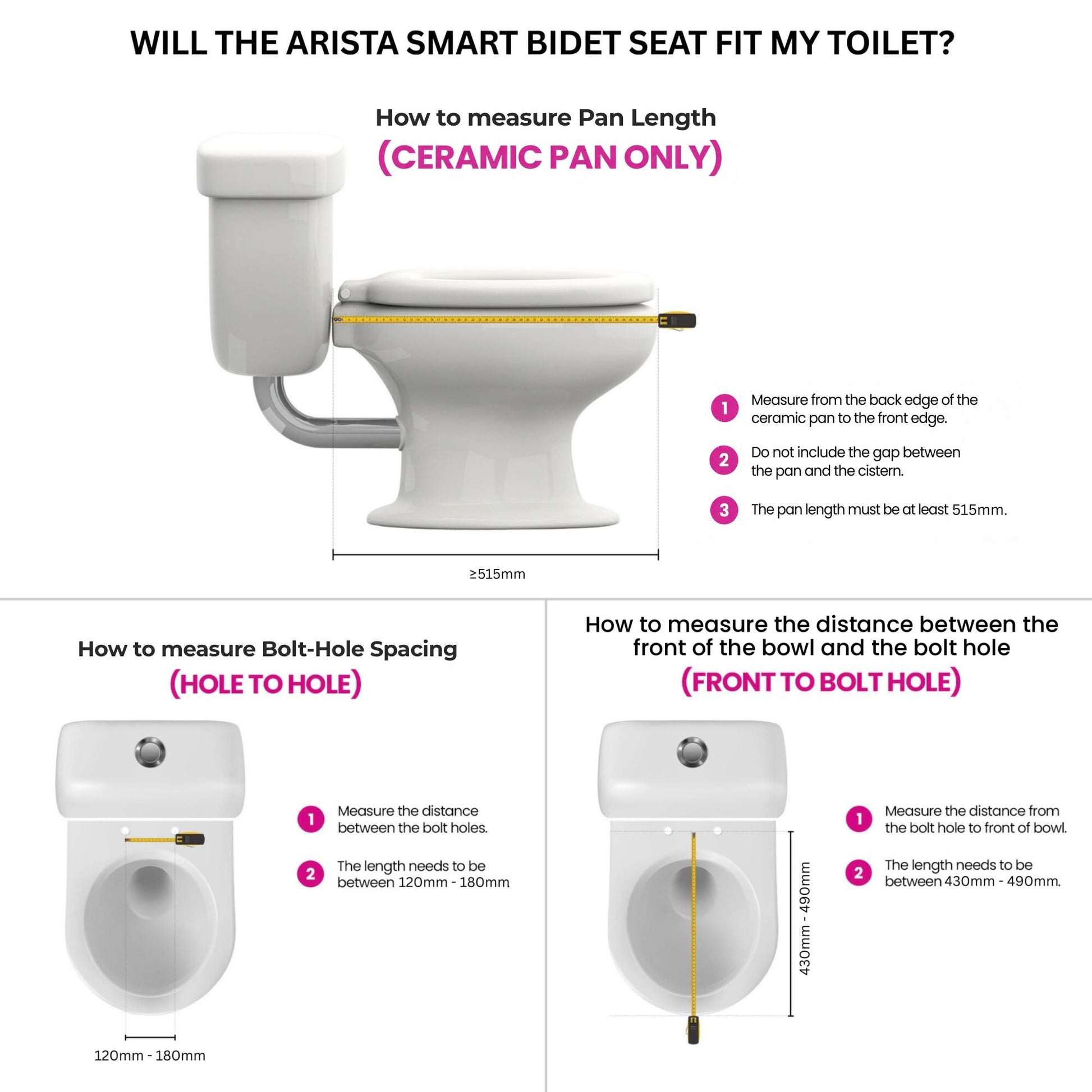 Conor Arista Auto Open Close Bidet Seat Conor 