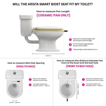 Conor Arista Electric Bidet Seat with Remote Control Conor 