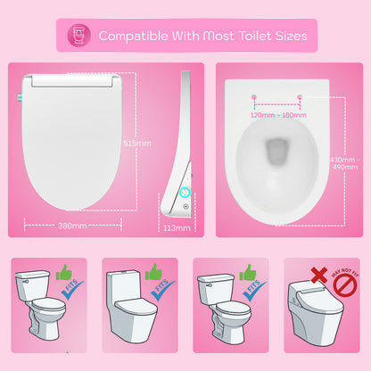 Conor Arista Smart Bidet Seat with Auto Open/Close & Installation Kit Conor 