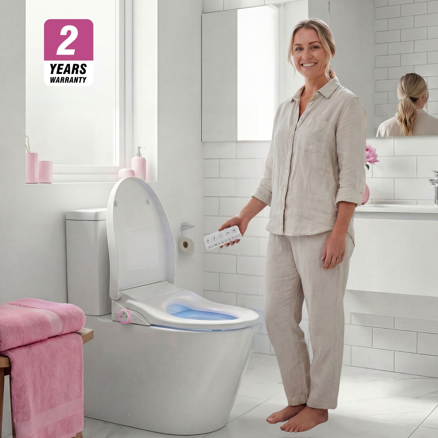 Conor Arista Smart Bidet Seat with Auto Open/Close & Installation Kit Conor 