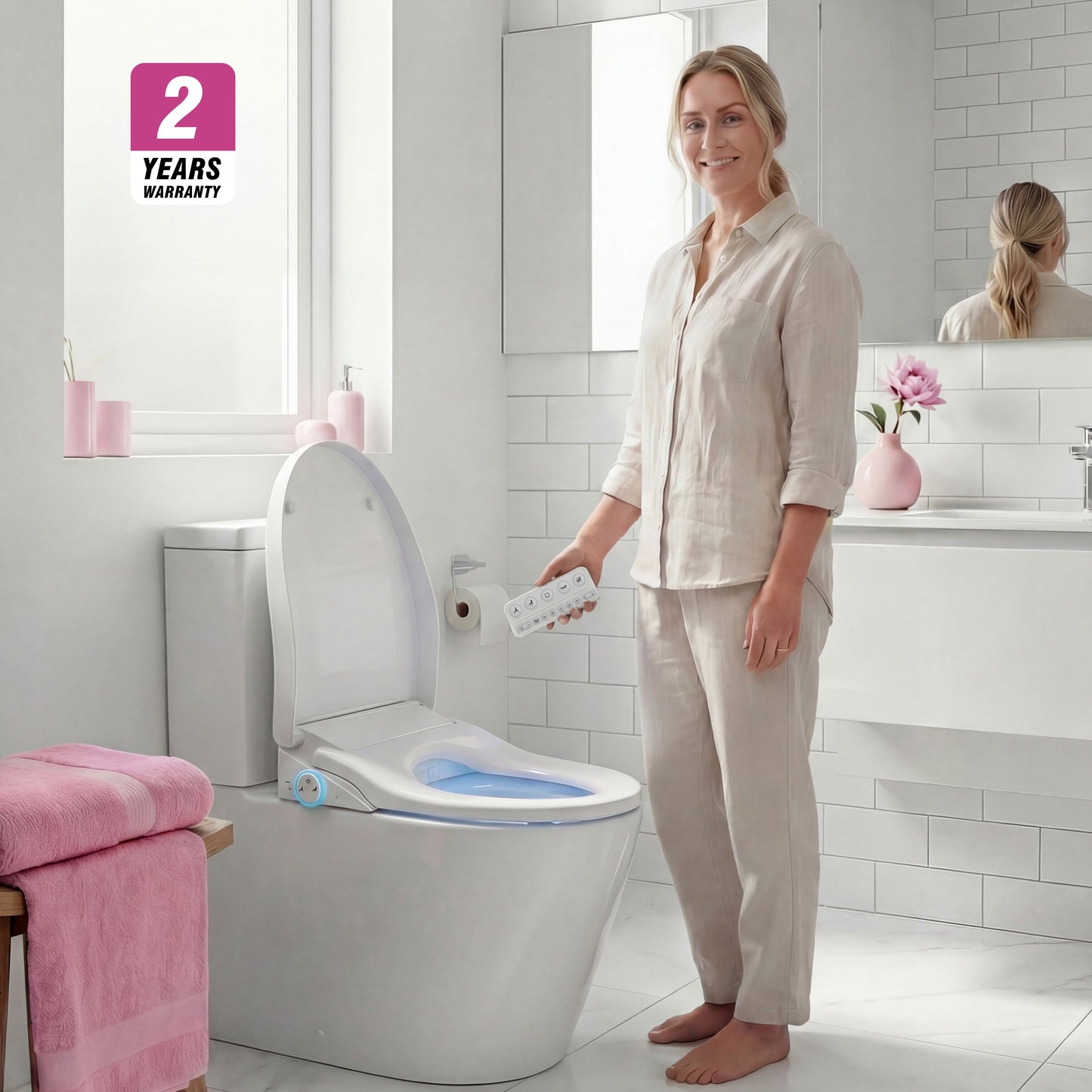 Conor Arista Smart Bidet Seat with Auto Open/Close & Installation Kit Conor 