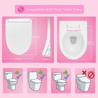 Conor Arista Smart Bidet Seat with Auto Open/Close & Installation Kit Conor 
