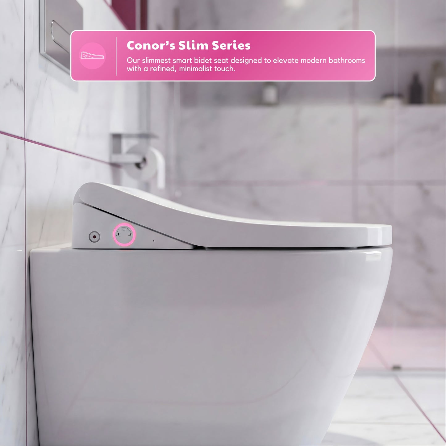 Conor Arista Smart Bidet Seat with Auto Open/Close & Installation Kit Conor 