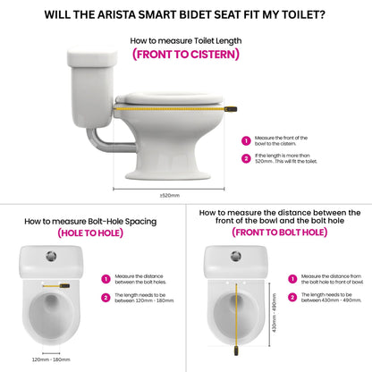 Conor Arista Smart Bidet Seat with Installation Kit Conor 