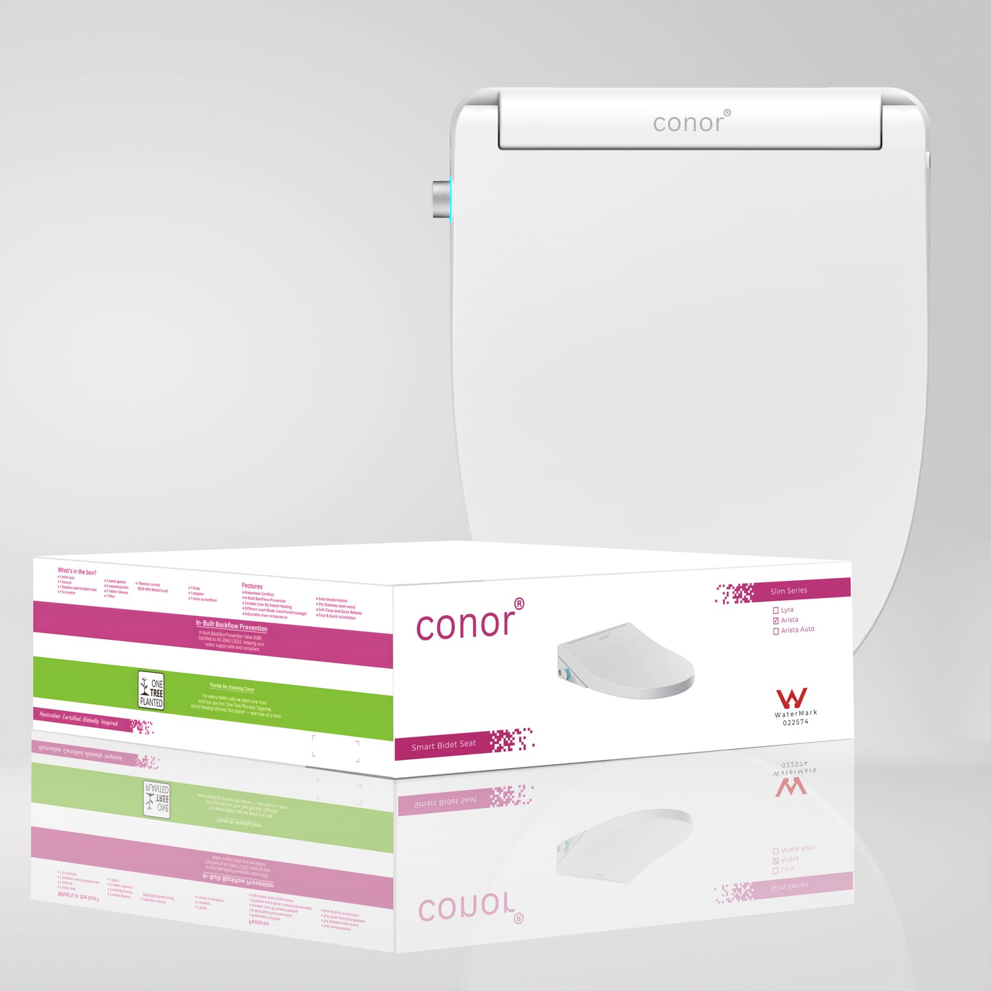 Conor Arista Smart Bidet Seat with Installation Kit Conor 