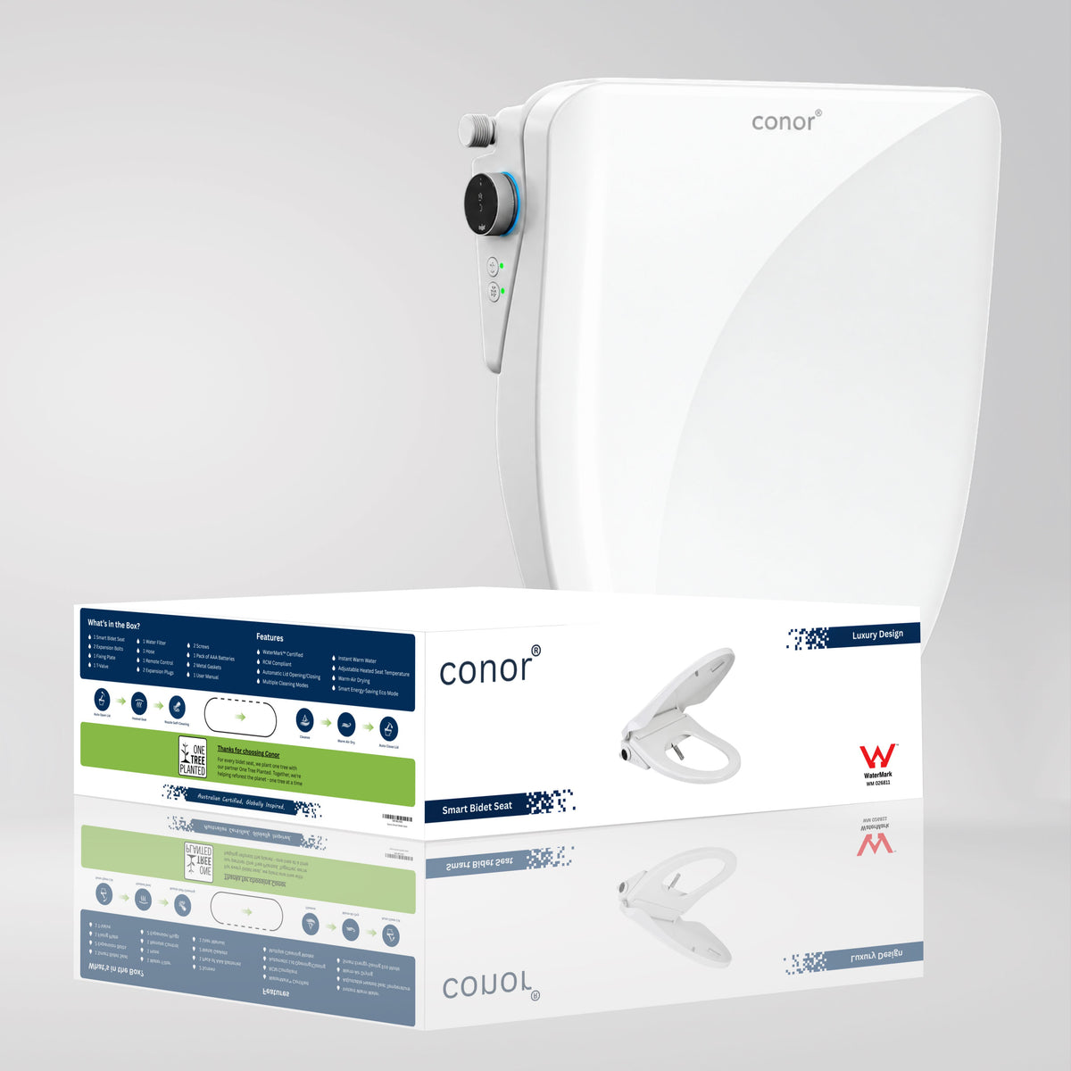 Conor Ayora Smart Bidet Seat with Auto Open/Close Lid Conor 