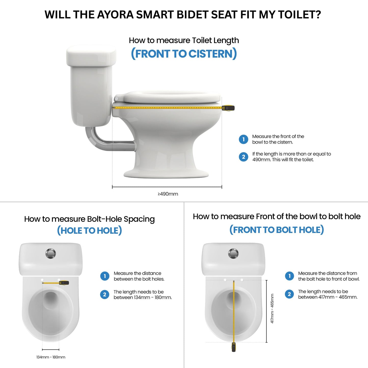 Conor Ayora Smart Bidet Seat with Installation Kit Conor 