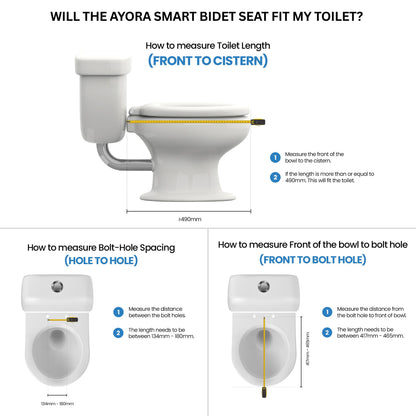 Conor Ayora Smart Bidet Seat with Installation Kit Conor 