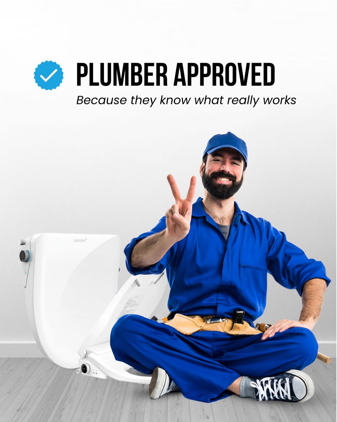 Conor Ayora Smart Bidet Seat with Installation Kit Conor 