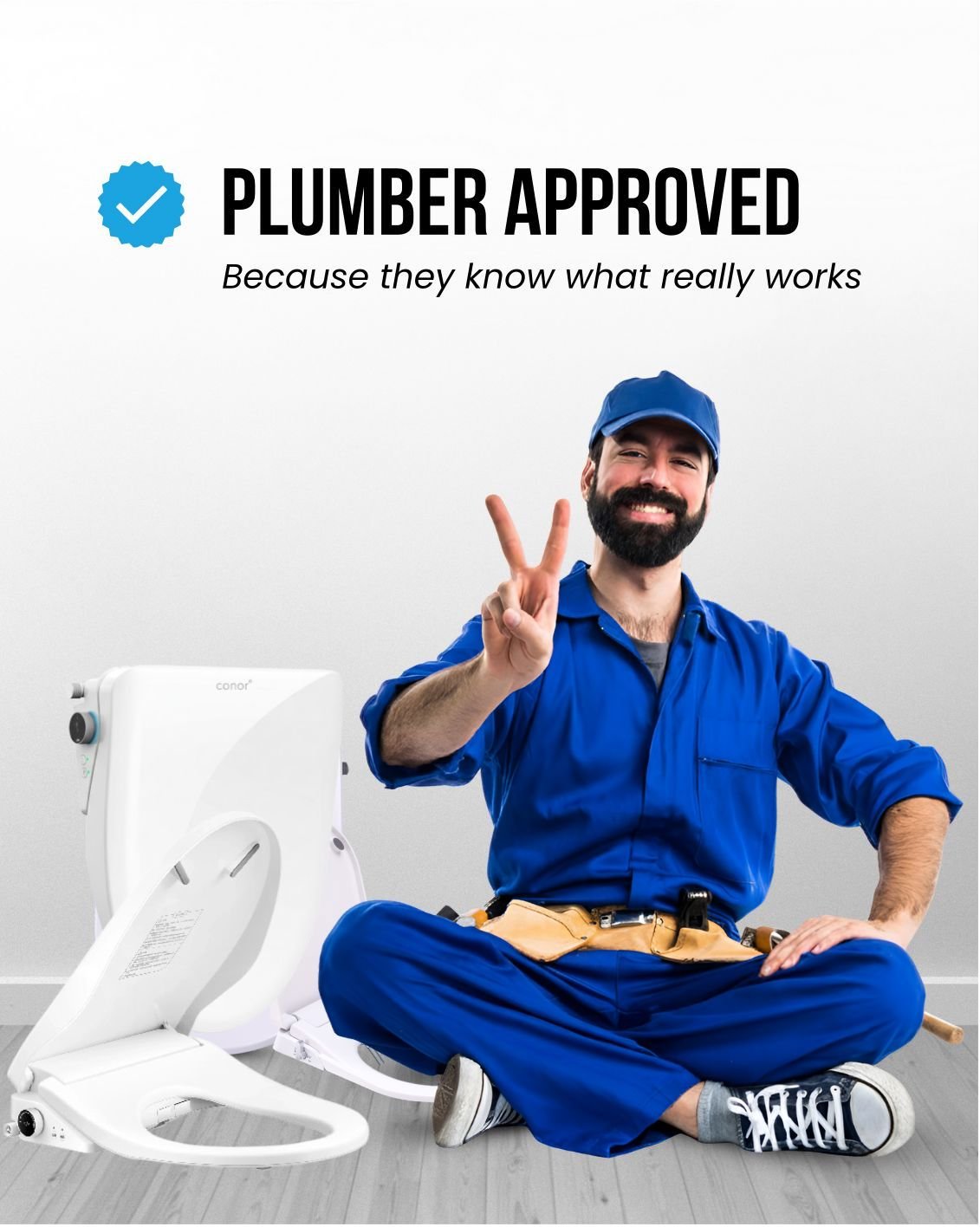 Conor Ayora Smart Bidet Seat with Installation Kit Conor 