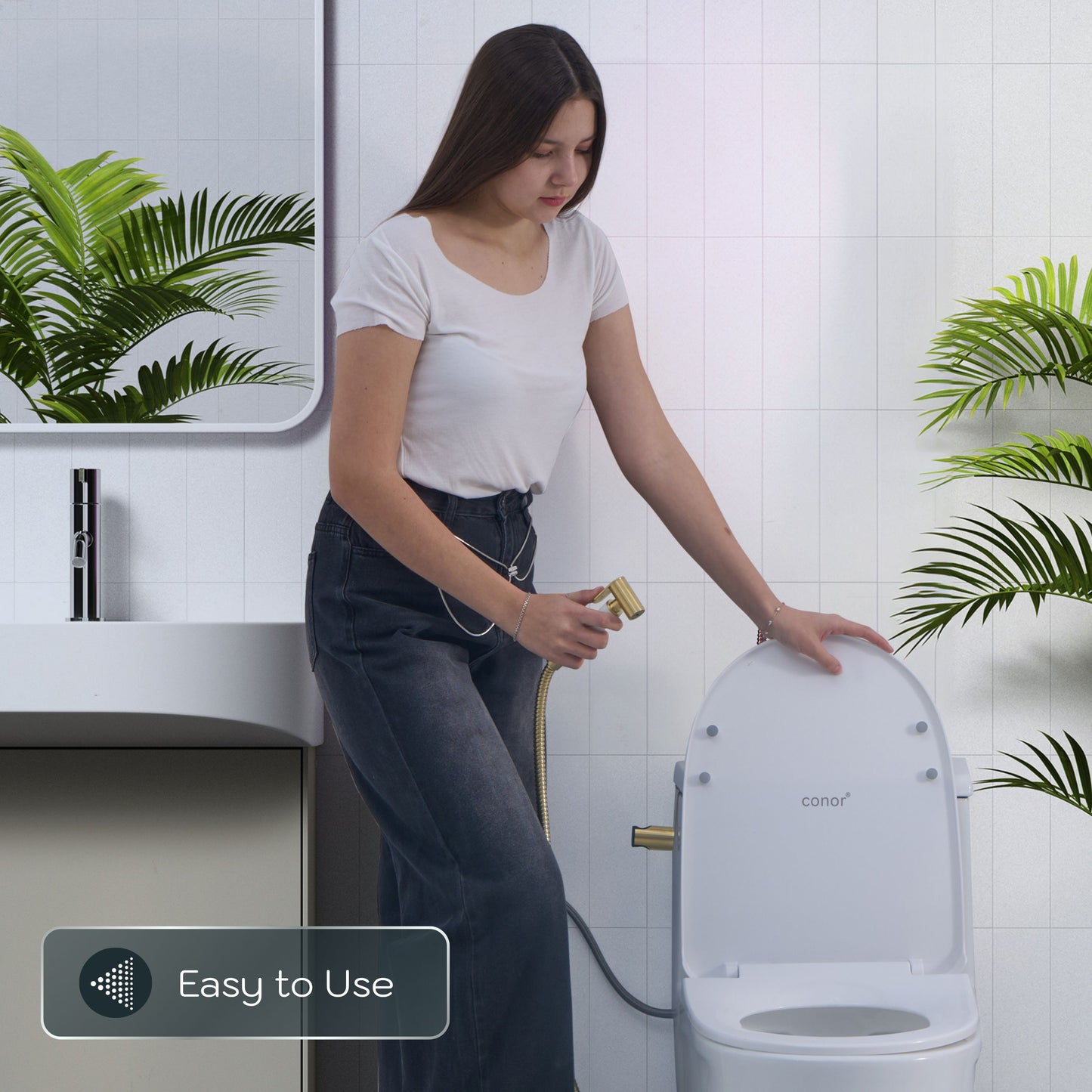 Conor Earth 1.0 Gold Handheld Bidet Spray with Installation Kit conors.com.au 