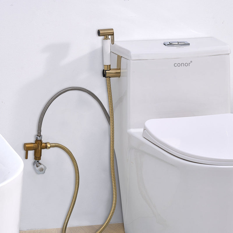 Conor Earth 1.0 Gold Handheld Bidet Spray with Installation Kit conors.com.au 