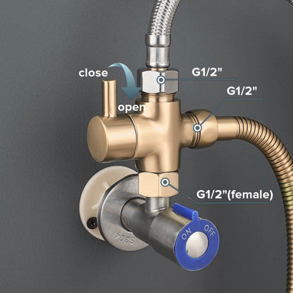 Conor Earth 1.0 Gold Handheld Bidet Spray with Installation Kit conors.com.au 