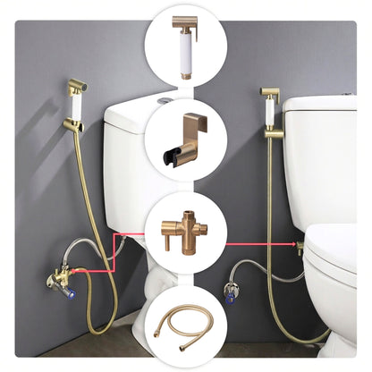Conor Earth 1.0 Gold Handheld Bidet Spray with Installation Kit conors.com.au 