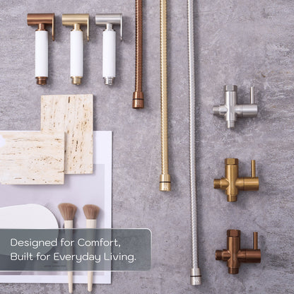 Conor Earth 1.0 Rose Gold Handheld Bidet Spray with Installation Kit conors.com.au 