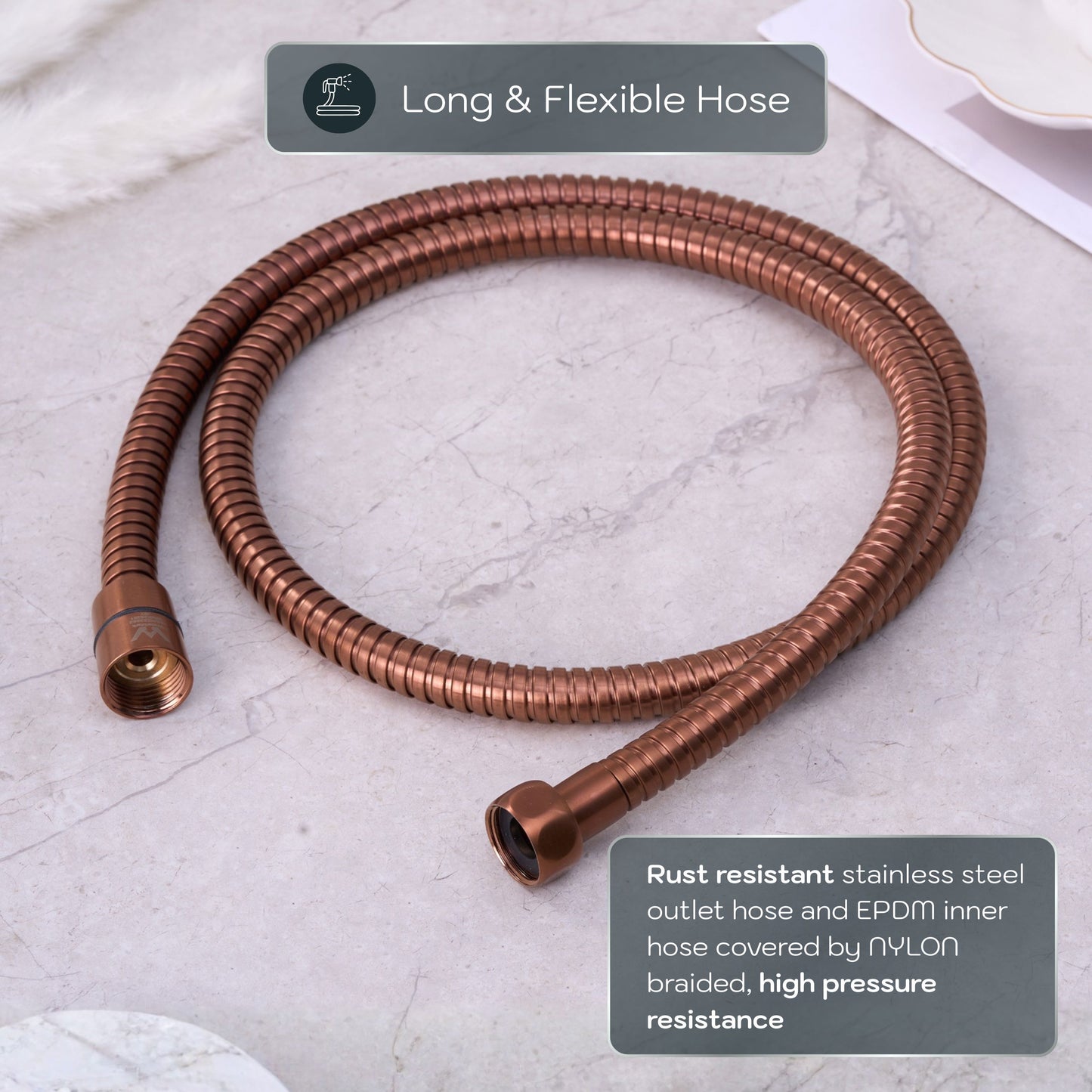 Conor Earth 1.0 Rose Gold Handheld Bidet Spray with Installation Kit conors.com.au 