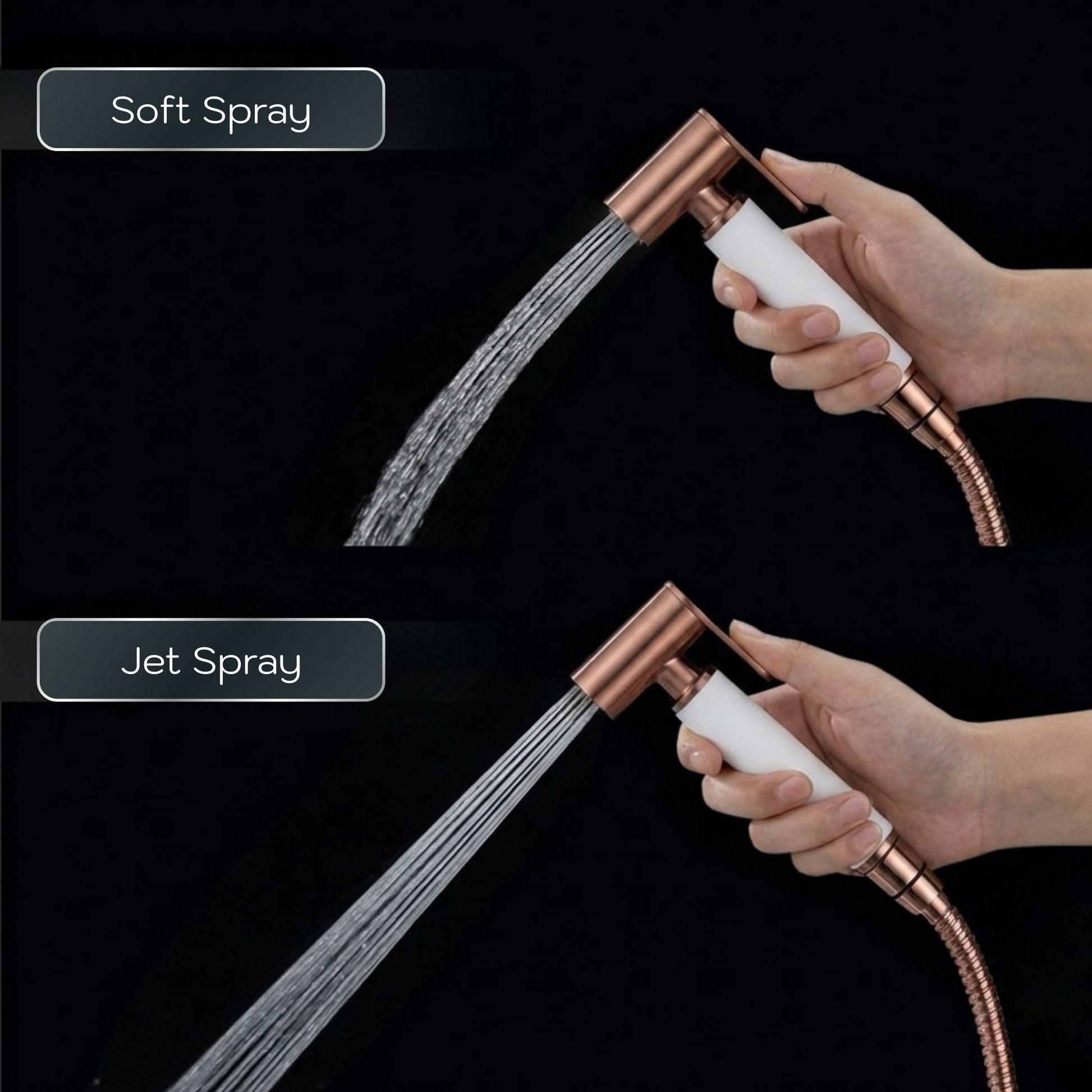 Conor Earth 1.0 Rose Gold Handheld Bidet Spray with Installation Kit conors.com.au 