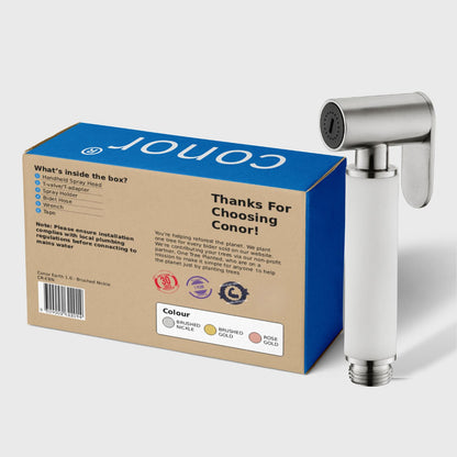 Conor Earth 1.0 White Handheld Bidet Spray with Kit conors.com.au 