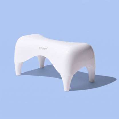 Conor Eco Toilet Foot Stool with Ergonomic Modern Design White Conor 