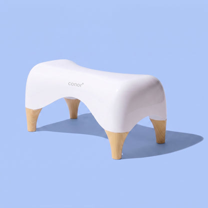 Conor Eco Toilet Foot Stool with Ergonomic Modern Design & Wooden Foot Finish Conor 