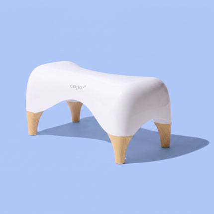 Conor Eco Toilet Foot Stool with Ergonomic Modern Design & Wooden Foot Finish Conor 