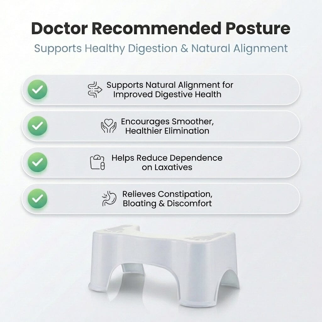 Conor Eco Toilet Stool – Ergonomic Non-Slip Design for Better Posture conors.com.au 